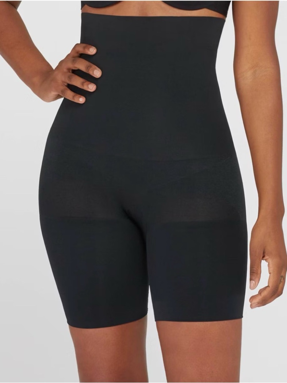 SPANX Assets Black High-Waist Shaping Shorts